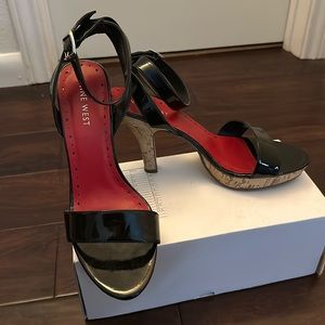 Patent Leather Strapped Heels